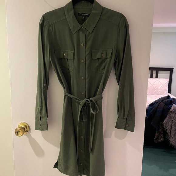 Banana Republic Army Green Dress - Picture 1 of 4